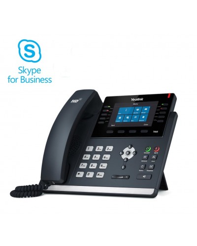 Yealink SIP-T46S Skype for Business - IP-телефон руководителя, 6 VoIP аккаунтов, HD voice, PoE