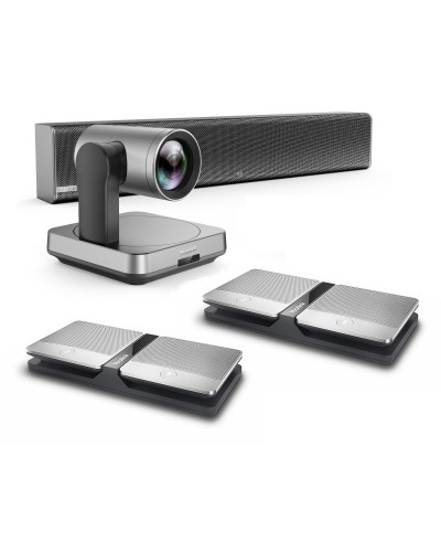 Yealink UVC84-mic-4-Wireless - Комплект из USB PTZ-камеры, USB-адаптера, Саундбара Mspeaker II и четырех беспроводных микрофонов CPW90